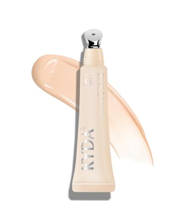 Mineral Sunscreen Eye Cream SPF 35 3-in-1 Anti-Aging Sunscreen Under Eye Concealer Cream for Smooth Eyelines Cover Dark Circle and Fine Lines-01 Light #01 Light