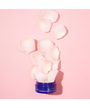 NIVEA Vital Regenerating Night Cream (50 ml) for the face for vital and healthy skin night cream with rose petal oil calcium and creatine - Buy Online on GoSupps.com