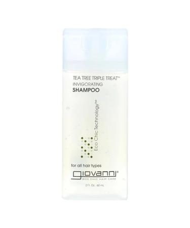 Giovanni Hair Care Products Shampoo Tea Tree Triple Treat 2 Fluid Ounce