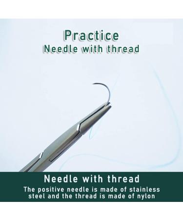 Training Needle with Thread for Teaching and Training Nylon Single Ribbon Thread Needle for Student Training Needle Equipment Independent Sterile Packaging - Buy Online on GoSupps.com