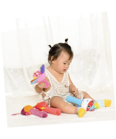 Abaodam Plush Hand Rattle Toy - 2 Pieces Baby Rattle Stuffed Animal for Newborns | Soft Plush Baby Gifts - International Shipping Available - Buy Online on GoSupps.com