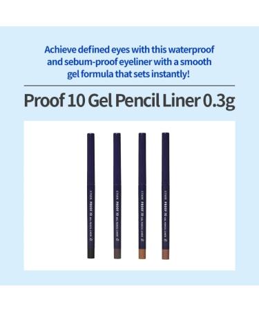 ETUDE Proof 10 Gel Pencil Liner 0.3g - 6 Honey Bronze | Creamy Gel Texture Eyeliner for Precise Eye Makeup - Buy Online on GoSupps.com