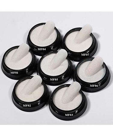 Buy Laser Shining Sugar Nail Glitter Powder | Black & White Nail Art Pigment Dust for Stunning Manicures - International Shipping - Buy Online on GoSupps.com