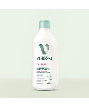 Laboratoires Vendome LABORATOIRES VEND ME - CALM V+ - Hydra-Protecting Shower Gel 0% - Soap-free Shower Gel - Cleans Soothes & Moisturizes - Enriched With Aloe Vera - Sulphate Dye or Fragrance Free - Sensitive Skin -
