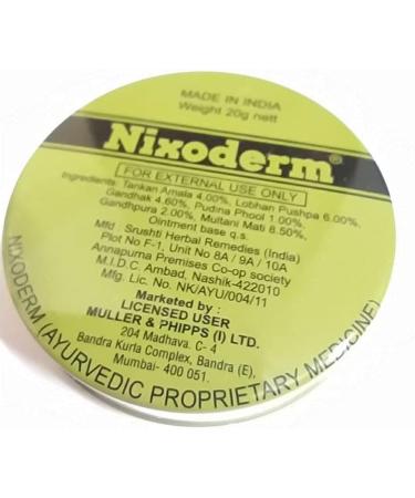 Nixoderm Ayurvedic Ointment Cream 20g - Skin Problems Relief - Buy Online on GoSupps.com