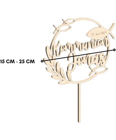 Personalized Alsino Cake Topper for Communion & Confirmation | Custom Name & Date | Birch Multiplex - Buy Online on GoSupps.com