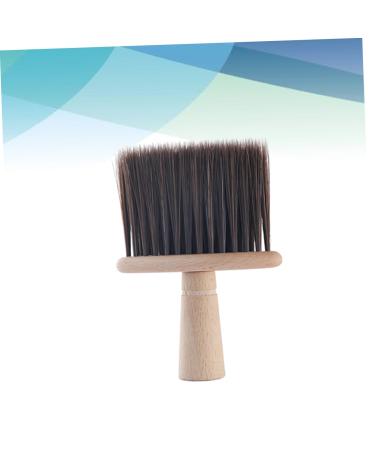 1pc Vintage Hair Brush for Broken Hair & Facial Cleaning - Wooden Hair Duster for Salons & Shaving - Brown Hair Removal Brush - Buy Online on GoSupps.com