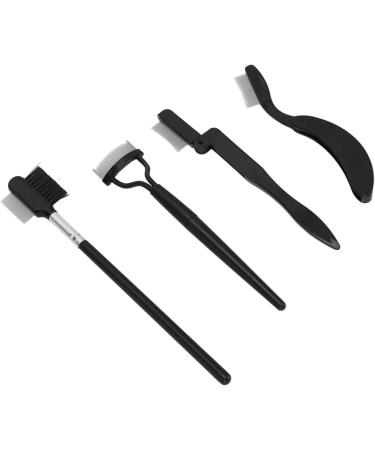 Eyebrow Comb Eyelash Separator Grooming Brush Set with Stainless Steel Teeth Easy Hold Handle Easy Cleanup Ideal Eye Makeup - Buy Online on GoSupps.com