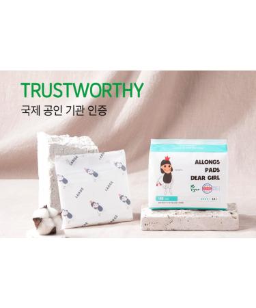Winged Women's Sanitary Pad (Large) Unscented - Korean Absorbent Regular Size Napkins - Buy Online on GoSupps.com