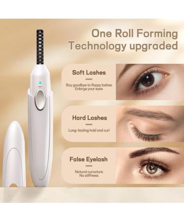 Heated Eyelash Curler - 3 Modes 24h Long Lasting Fast 10s Heating USB Rechargeable for Perfect Curls - Shop Now - Buy Online on GoSupps.com