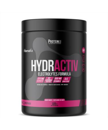 ProteinCo | Hydractiv | 1711mg of Electrolyte Powder | Fibersol-2 & Himalayan Pink Salt | Stevia | Sugar Free (320 g Berry Burst) Berry Burst 320 g - Buy Online on GoSupps.com