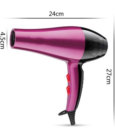 ADITAM Hair Dryer 1600W Professional Blow Dryer 2 Speed 3 Heat Settings and Cool Shot Buttoncolour:Rose Red Double The Comfort - Buy Online on GoSupps.com