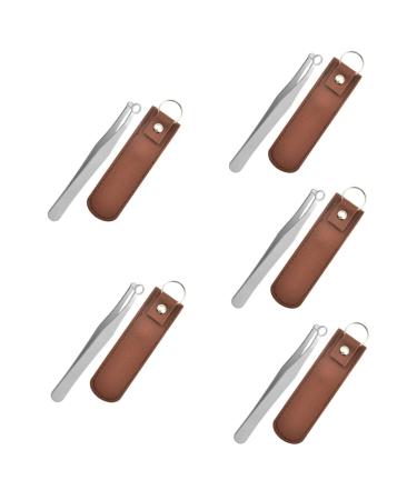 Ipetboom 5 Sets Round Nose Hair Clip Mens Grooming Trimmer Beard Trimmer Nose Hair Trimming Supplies Trimmer for Men Mens Hair Clip Precision Trimmer Friendly Stainless Steel Man Round Head