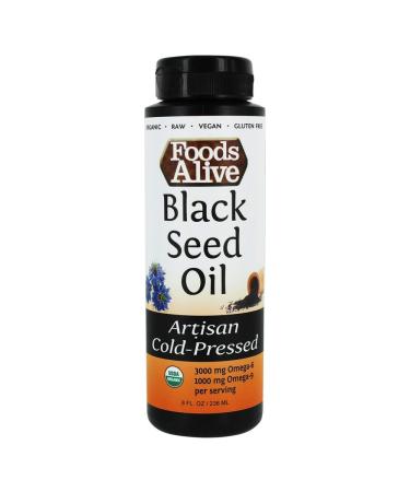 Foods Alive Artisan Cold-Pressed Organic Black Seed Oil 8 fl oz (236 ml)