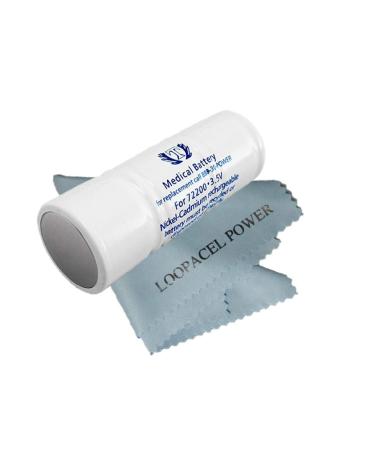 titon 72200 Replacement Battery for Welch Allyn 72200 3.5V with Loopacell Cloth