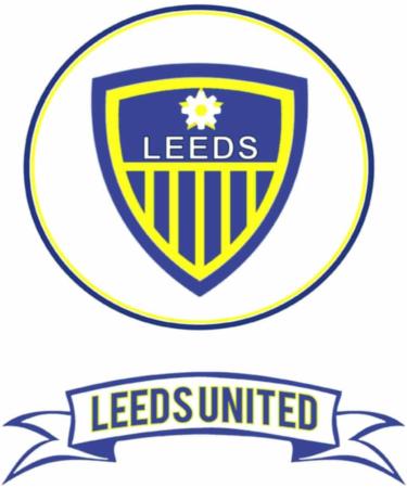 Personalised leeds Cake Topper - Edible Icing or Wafer paper - 6" Round and banner - Buy Online on GoSupps.com