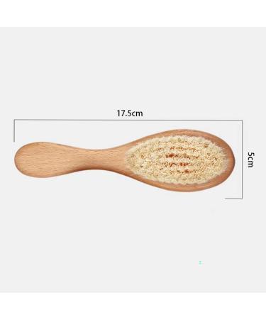 Soft Goat Bristle Baby Hair Brush with Wooden Handle - Gentle Brush for Newborns & Toddlers - Buy Online on GoSupps.com