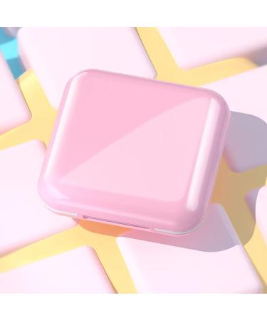 Whoobell Retainer Case - Cute Slim Night Mouth Guard Case with Lid Hinge | Large Aligner Case (Pink) - Ideal for Travel & Storage - Buy Online on GoSupps.com