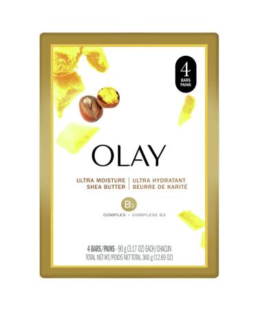 Olay Ultra Moisture Beauty Bar Soap with Shea Butter - 3 oz - Pack of 4 - Buy Online on GoSupps.com