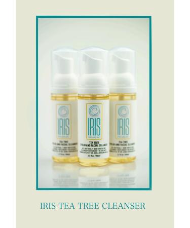 Iris Dry Eye Cleanser with Tea Tree Oil, Hyaluronic Acid, Green Tea & Chamomile - For Blepharitis, Demodex, Stye Relief - Reduces Itching, Inflammation & Burning - 1.7 Fl Oz - Buy Online on GoSupps.com