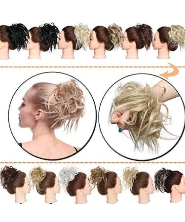 SEGO Hair Part Hair Tie & Curly Updos - Ash Blond & Bleach Blond #24T613 - 45g Hair Extension Accessories - Buy Online on GoSupps.com