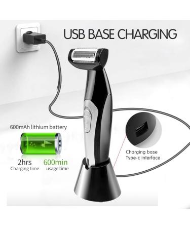 Body Groin Trimmer & Electric Back Shaver for Men - Waterproof Manscaping Trimmer with Back Attachment & Type-C USB Charge - Buy Online on GoSupps.com