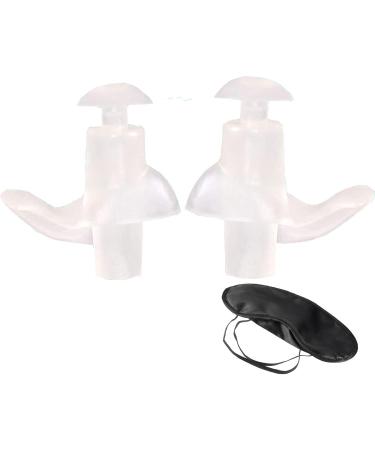 Macrohu Silicone Waterproof Earplugs for Sleep | Noise Dampening Reusable Soft Earplugs for Sleeping Snoring Swimming Learning & Hearing Protection - White - Buy Online on GoSupps.com