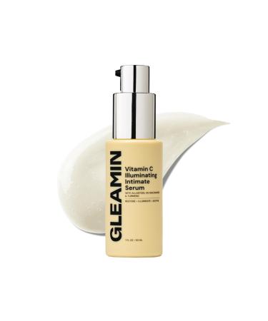 Gleamin Illuminating Intimate Serum with Vitamin C 4% Niacinamide & Alpha Arbutin Brightening Hyperpigmentation Treatment for Body - Underarm Intimates Areas & Inner Thigh Lightening 1 Fl oz