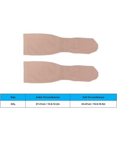 Pack of 2 XXL Compression Stockings 23-32 mmHg - Pain-Relieving & Highly Elastic for Pregnancy & Travel - Buy Online on GoSupps.com
