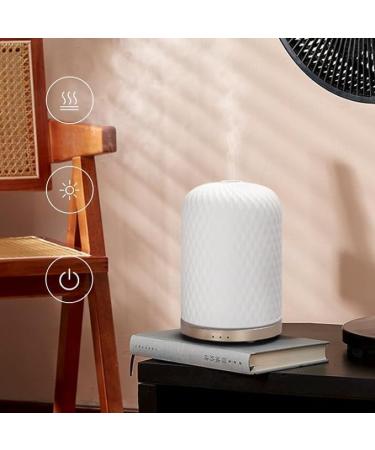 Luxelinc Ceramic Diffuser for Essential Oils - Perfect for Large Rooms USB Cable Warm Ambient Light Ideal Aromatherapy Home Decor & Gifts - Buy Online on GoSupps.com