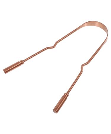 1pc Tongue Brush Tongue Scraper Tongue Care Accessory U Shape Tongue Scraper Oral Tongue Scraping Tongue Coating Scraper Tongue Care Supply Copper Tongue Scraper