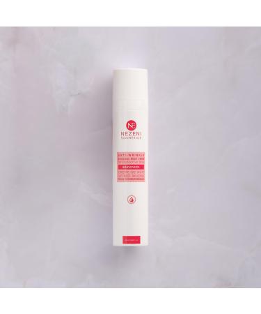 Nezeni BAKUCHIOL 3% Anti-Wrinkle Night Cream for Women/Men 26 Active Ingredients | Deep Wrinkle Filler | Firming Anti-Wrinkle Night Cream for Face, Neck and Décolleté | Dry and/or Sensitive Skin