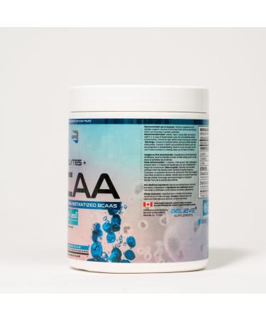 Believe Supplements Electrolytes+BCAA: Optimize Hydration and Muscle Recovery with Branched-Chain Amino Acids and Essential Electrolytes - Enhance Performance and Replenish Vital Nutrients Today! (Blue Razz) - Buy Online on GoSupps.com