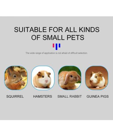 WishLotus Hamster Dispenser Bottle No Drip Plastic Hanging Water Bottle Automatic Water Bottle Dispenser Cage Bowl with 2 Rolling Balls for Rabbit Guinea Pig Rat Gerbil Chinchilla (125ml Blue) 125ml Blue - Buy Online on GoSupps.com