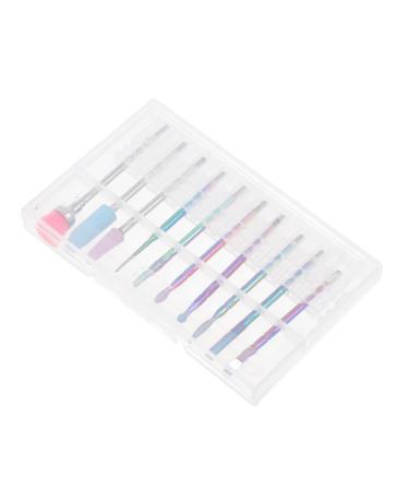 Ipetboom Faux Nails 1 Set Nail Polisher Suite Alloy Tungsten Steel Pedicure Artificial Nails