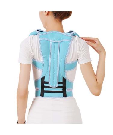Adjustable Posture Corrector Back Support Shoulder Brace Support Back Belt for Men Women Improve Shoulder(Blue S code) S code Blue
