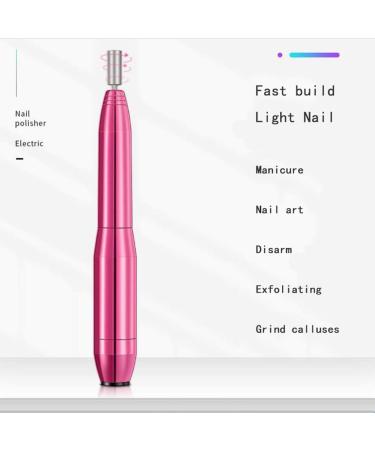 Portable Nail Drill for Acrylic Nails Professional Electric Nail E-File Set Electronic Nail Buffer Kit with 12 Nail Drill Bits Nail Buffer Manicure Pedicure Polishing T Red - Buy Online on GoSupps.com