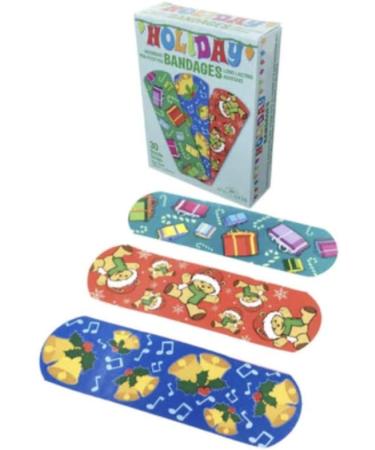 Holiday Bandages Box of 30 - Perfect Stocking Stuffers for Christmas | International Shipping Available - Buy Online on GoSupps.com