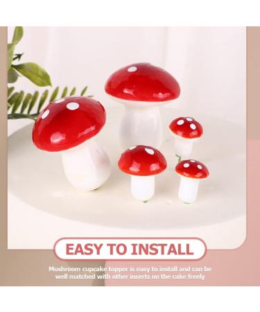 TOYANDONA 20pcs Mushroom Cake Toppers Mushroom Cake Picks Cupcake Toppers Birthday Cake Toppers Baby Cakes Mushroom Foams Topper Cute Woodland Theme Baby Shower Decorations Baby Cake Decor Red-2.5cm - Buy Online on GoSupps.com