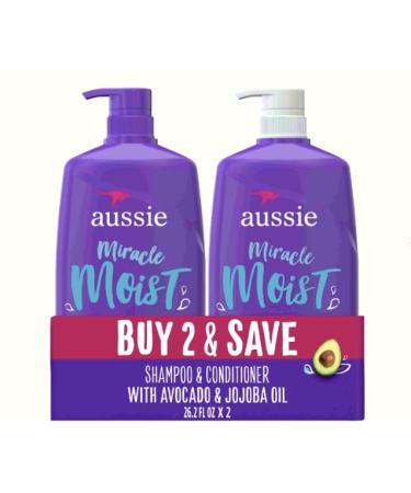 Miracle Moist Shampoo and Conditioner Hair Set from_A ussie 26.2 fl oz