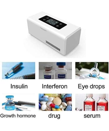 Mini Fridge Portable Insulin Cooler 2-8 Intelligent Temperature Control Medical Refrigerator Drug Reefer for Travel Medicine Cooler - Buy Online on GoSupps.com