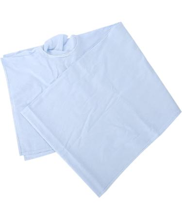 Verdant Touch Soft Duvet Cover for Massage & Beauty Salons - Light Blue Cotton with Facial Atemhole - Buy Online on GoSupps.com