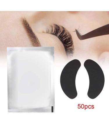 Black Eye Pads for Eyelash Extensions - 50 Pcs Gel Patch Accesories | Perfect Cosmetic Tool for Lash Application - Buy Online on GoSupps.com