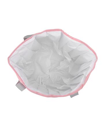 Foldable Foot Tub Polyester Double Layer Collapsible Camping Bucket with Storage Bag for Outdoor (Pink) - Buy Online on GoSupps.com