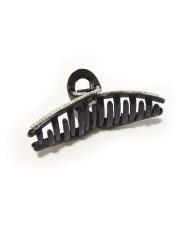 Meilliwish Long Noble Large Sparkling Black Ponytail Holder Hair Claw Clip for Women - 1 Piece (D113) | International Shipping Available - Buy Online on GoSupps.com