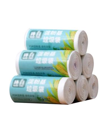 Trash Bags Biodegradable 6 Rolls Household Rubbish Bags Recycling Degradable Garbage Bags Compostable Bags