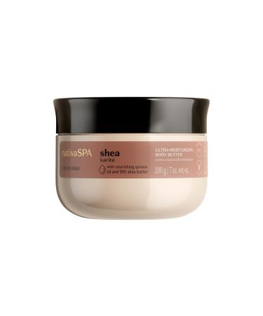 Nativa SPA by O Botic rio Shea Moisturizing Body Butter Deep Hydration and Nourishment for Silky-Soft Skin 7 Ounce