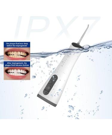 Portable Electric Water Dental Flosser - Rechargeable Cordless Oral Irrigator with Patent Pump | Travel-Friendly Teeth Cleaning - Buy Online on GoSupps.com