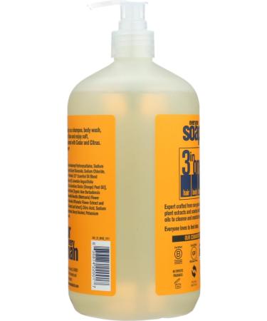 EO Everyone 3-in-1 Soap for Men - Cedar + Citrus - 32 fl oz | Hands Face Body | Best International Shipping - Buy Online on GoSupps.com
