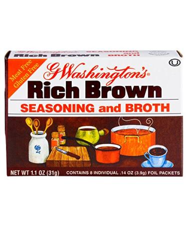 George Washington Broth, Brown, 1.1-ounces (Pack of 24) - Buy Online on GoSupps.com